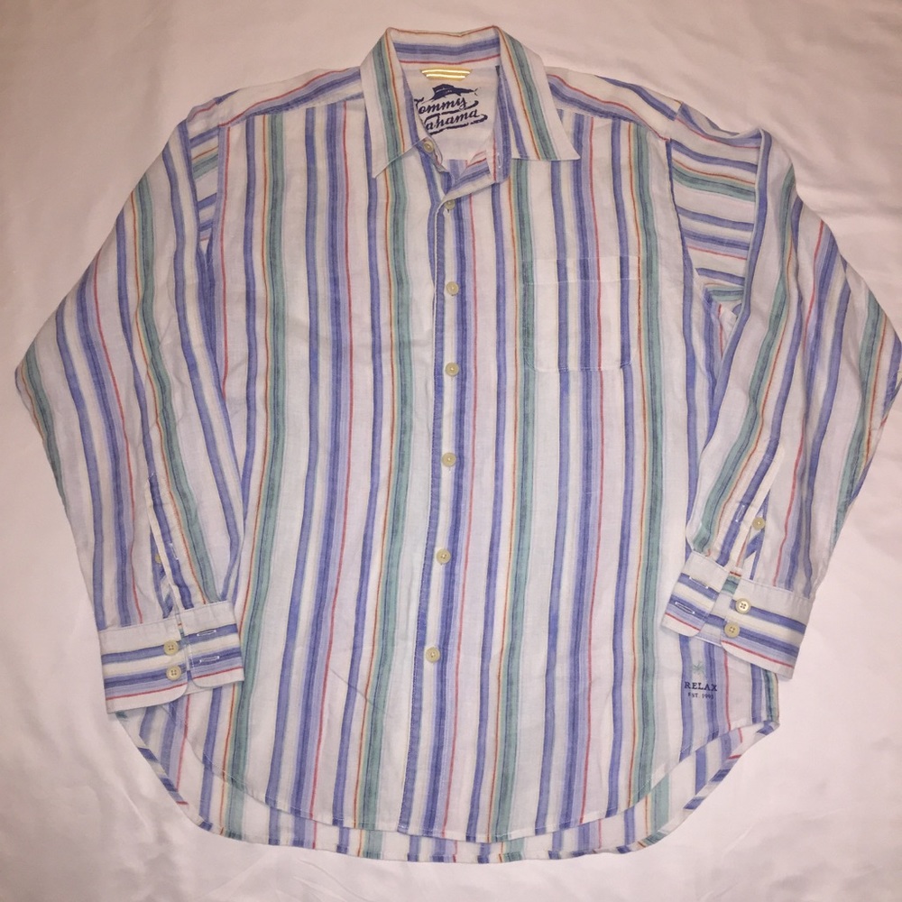 Tommy Bahama Relaxed Casual 100% Linen Dress Shirt